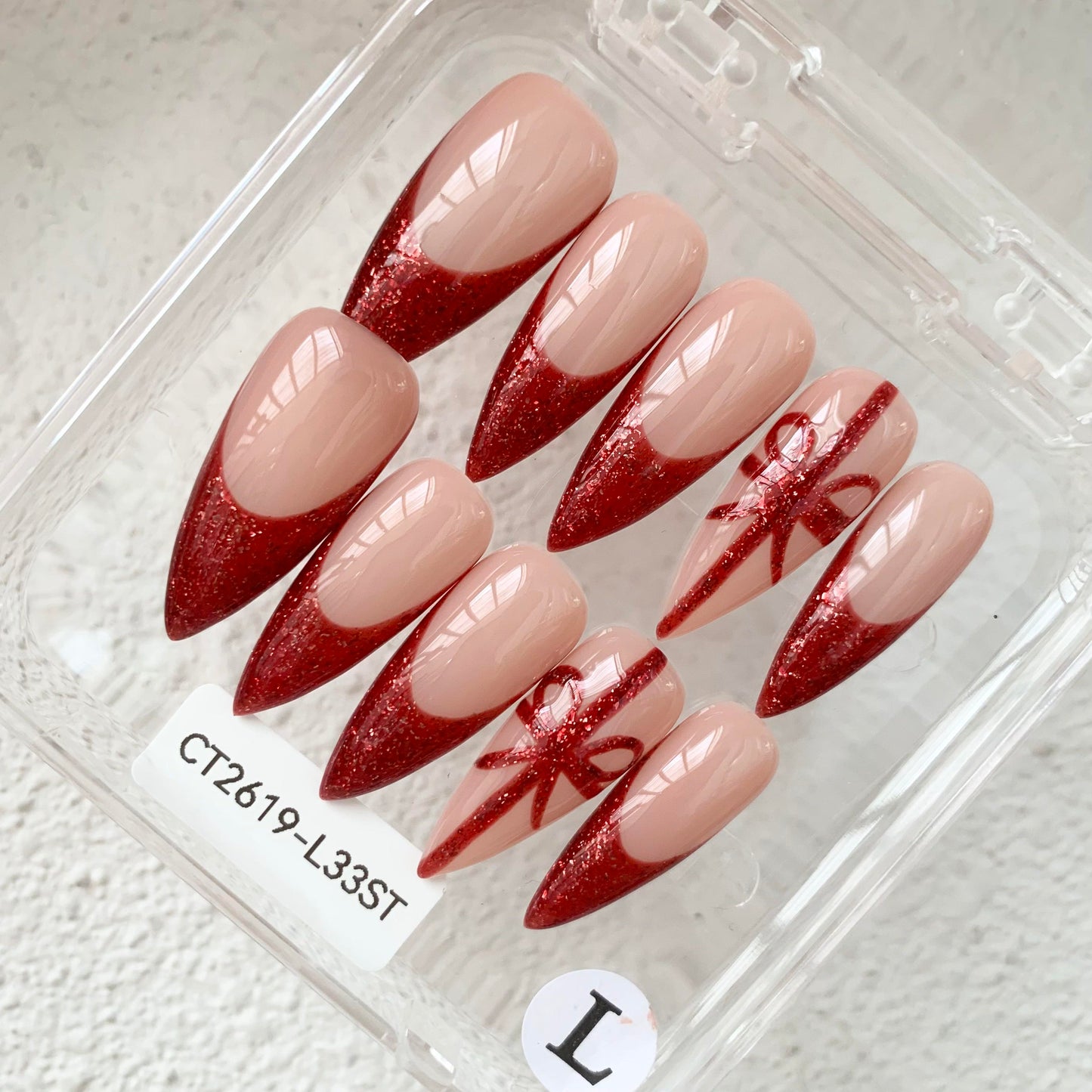 Promake | Two Trending  Luxury Handmade Acrylic Press On Nails for Women - Reusable, 3D Nail Art, Rhinestones, Unique Designer Styles, Multiple Shapes & Lengths, Upgraded Application Kit, Multi-Size
