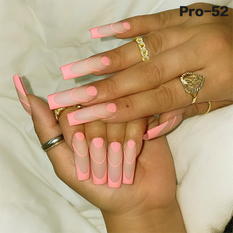 [Buy 6 Get 2]Promakepro Long-length 1-100 Press On Nails 24PCS/Sets Unique Design High Quality Reusable