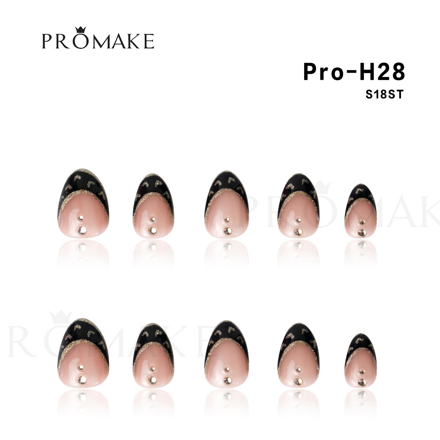 Promake Short Nails-  100% Handmade Luxury Nails-  Luxury Handmade Press on Nails-  Nail Art Nail Care-  With Nails Tools-0.7 Inch Length-  Children Nails