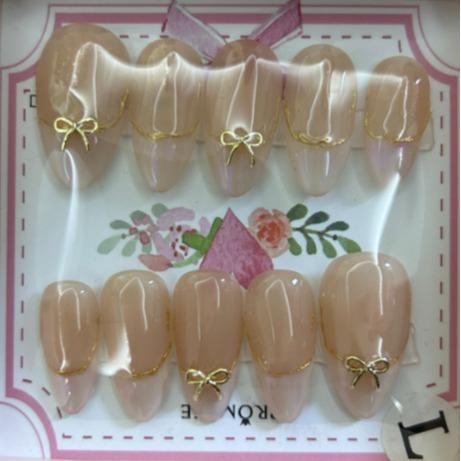 Promake Nails | New XS Size | 100% Handmade Luxury Nails-  Luxury Handmade Press on Nails-Nail Art Nail Care-With Nails Tools-Different Length