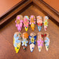 Promake | Symphony Spring Collection | Handmade 3D Floral Press On Nails | Multiple Lengths & Shapes