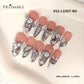 Promake | Best-Selling Luxury Handmade Press On Nails for Women, Reusable Acrylic Fake Nails with 3D Nail Art, Rhinestones and Unique Designer Styles, Multiple Shapes and Lengths, Upgraded Nail Application Kit