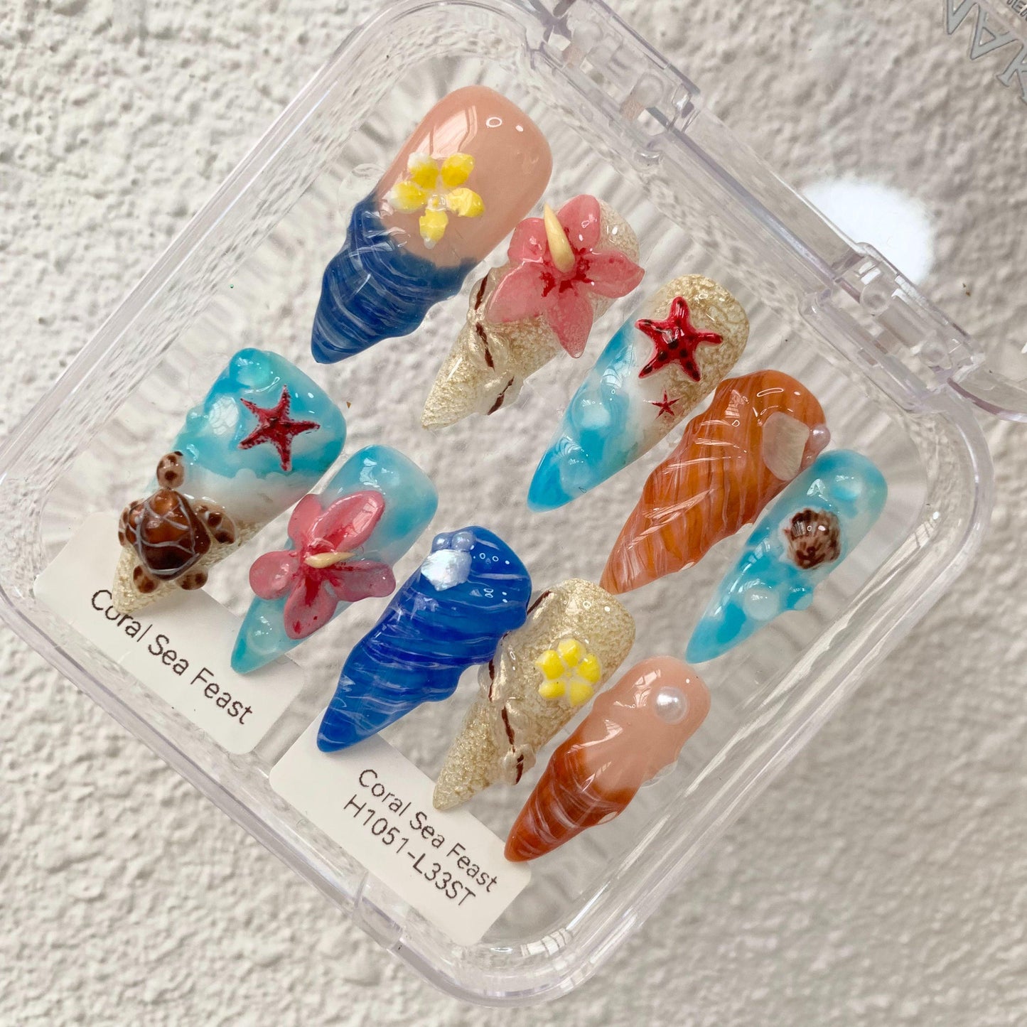 Promake | Best-Selling Luxury Handmade Press On Nails for Women, Reusable Acrylic Fake Nails with 3D Nail Art, Rhinestones and Unique Designer Styles, Multiple Shapes and Lengths, Upgraded Nail Application Kit
