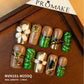 Promake Nails | New XS Size | 100% Handmade Luxury Nails-  Luxury Handmade Press on Nails-Nail Art Nail Care-With Nails Tools-Different Length
