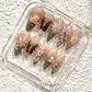 Promake H1102-H1150 New Limited Luxury Handmade Press-On Nails, Reusable Multi-Pack with Easy Nail Art, Different Lengths, Beach & Floral Designs, Long-Lasting, No Dry Time