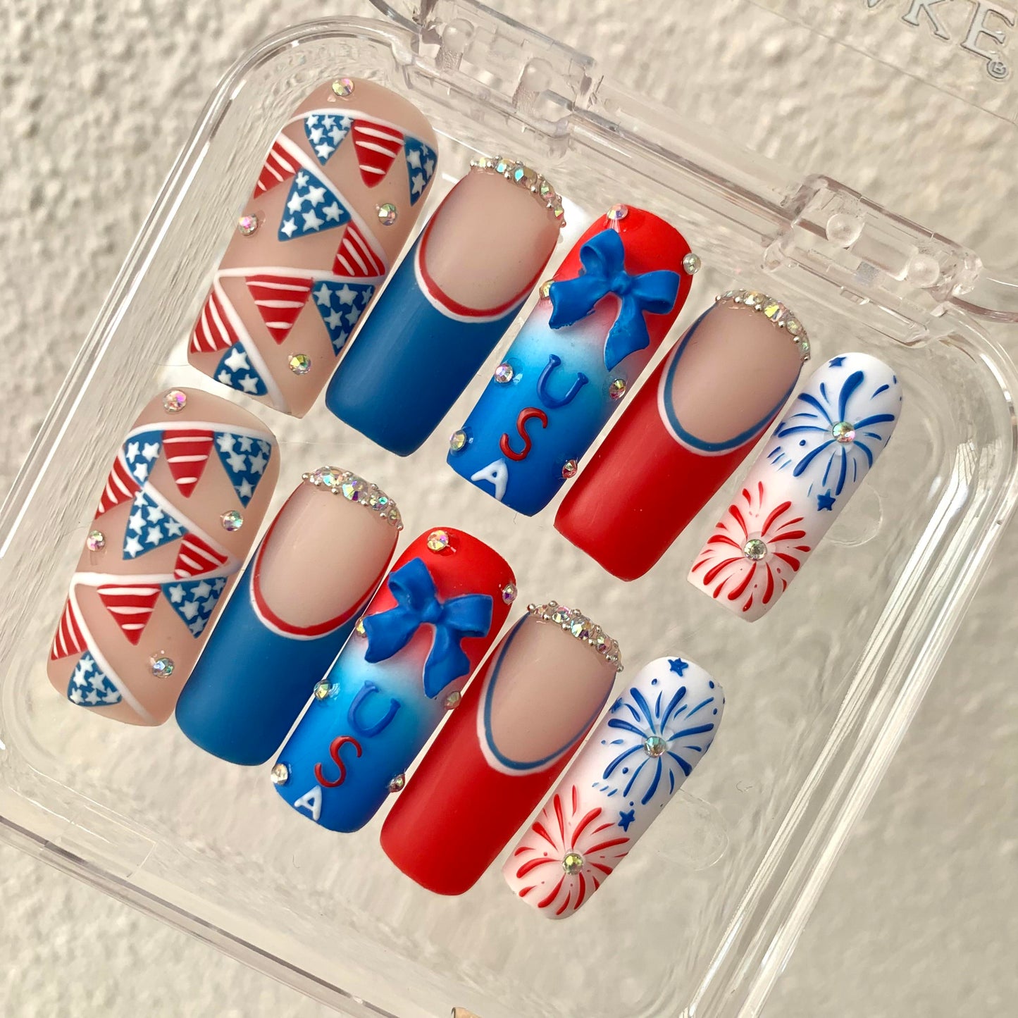Promake Summer new design - Luxury Handmade Press On Nails, 2026 New Summer Nail ,beach nails,floral nails | long lasting/reuse,sumer limitetd