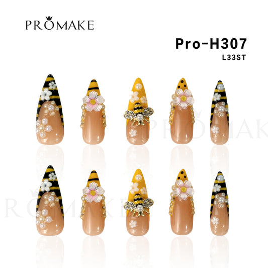 Promake Nails | New XS Size | 100% Handmade Luxury Nails- Luxury Handmade Press on Nails-Nail Art Nail Care-With Nails Tools-Different Length