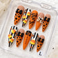 Promake Spooky Aesthetic Press On Nail Kit Set - Handmade Finish Decorative Nails, Reusable Secure Acrylic False Manicure with Tools, Various Sizes, Easy Wear Fashionable Gothic Styles for Women