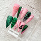 Promake Spooky Aesthetic Press On Nail Kit Set - Handmade Finish Decorative Nails, Reusable Secure Acrylic False Manicure with Tools, Various Sizes, Easy Wear Fashionable Gothic Styles for Women