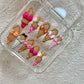 Promake H1102-H1150 New Limited Luxury Handmade Press-On Nails, Reusable Multi-Pack with Easy Nail Art, Different Lengths, Beach & Floral Designs, Long-Lasting, No Dry Time