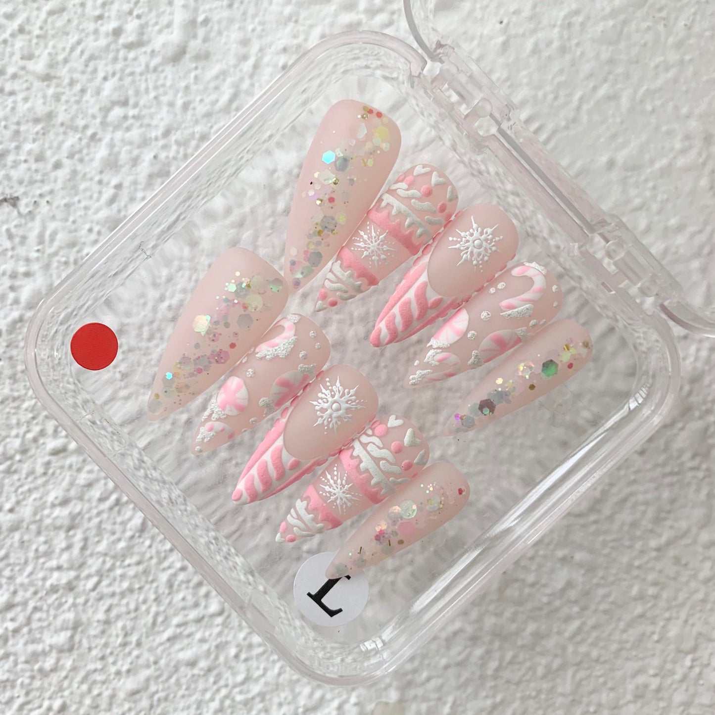 Promake | One Trending Luxury Handmade Press On Nails for Women, Reusable 3D Acrylic Fake Nails, Rhinestone & Unique Nail Art Designs, Multiple Shapes and Lengths, Ships from USA