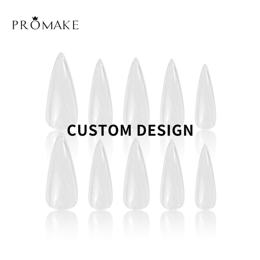Custom Press-On Nails, Handmade Real Acrylic Set with Aurora Holographic Chrome and Glittering 3D Nail Art, Glittering Fake Nails