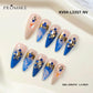 Promake x Kymieann Luxury Handmade Press on Nails-  Hand Nails and Toe Nails-  Nail Art Nail Care-With Nails Tools-  Salon Quality-  33MM Length-  Long Length-  S-L Size