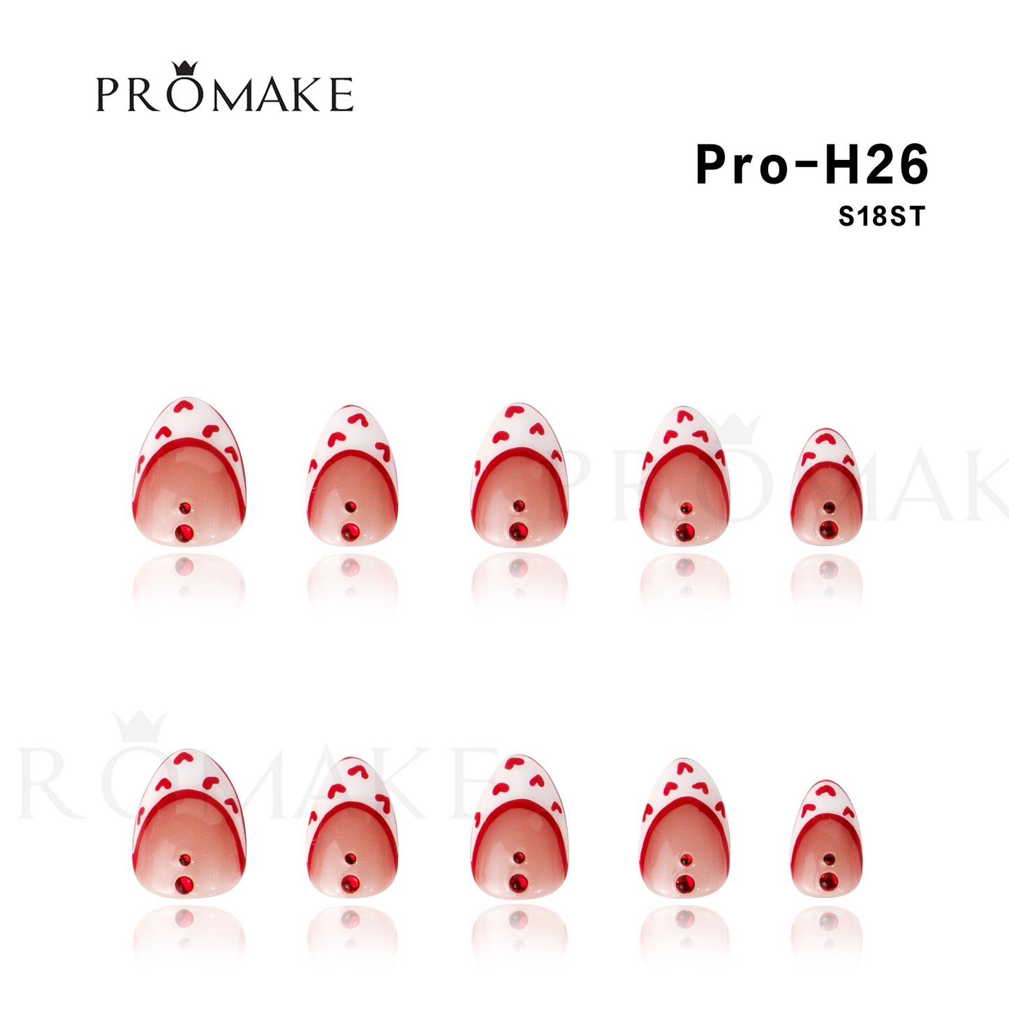 Promake Short Nails-  100% Handmade Luxury Nails-  Luxury Handmade Press on Nails-  Nail Art Nail Care-  With Nails Tools-0.7 Inch Length-  Children Nails