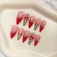 Promake | Best-Selling Luxury Handmade Press On Nails for Women, Reusable Acrylic Fake Nails with 3D Nail Art, Rhinestones and Unique Designer Styles, Multiple Shapes and Lengths, Upgraded Nail Application Kit