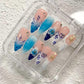 Promake | One Trending Luxury Handmade Press On Nails for Women, Reusable 3D Acrylic Fake Nails, Rhinestone & Unique Nail Art Designs, Multiple Shapes and Lengths, Ships from USA