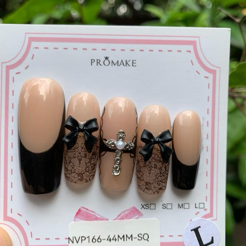 Promake New Drops 3 - New Luxury Handmade Press on Nails-Unique Design-High Quality Nails - With 2 Sets Nails Tools-XS-XL Size（副本）（副本）