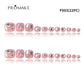 |Promake Toe Nails|- Totally 22 PCS Toe Nails- Luxurious Feet Nails- 100% Hand Made- Press On Toe Nails- Foot Nails