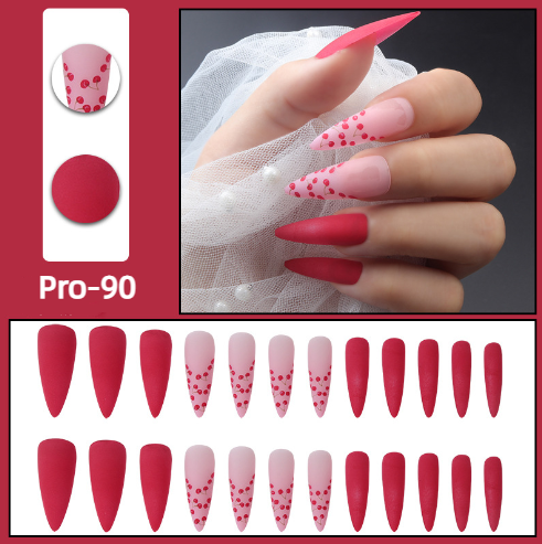 [Buy 6 Get 2]Promakepro Long-length 1-100 Press On Nails 24PCS/Sets Unique Design High Quality Reusable