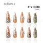 Promake | One Trending Luxury Handmade Press On Nails for Women, Reusable 3D Acrylic Fake Nails, Rhinestone & Unique Nail Art Designs, Multiple Shapes and Lengths, Ships from USA