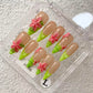 Promake | One Trending Luxury Handmade Press On Nails for Women, Reusable 3D Acrylic Fake Nails, Rhinestone & Unique Nail Art Designs, Multiple Shapes and Lengths, Ships from USA