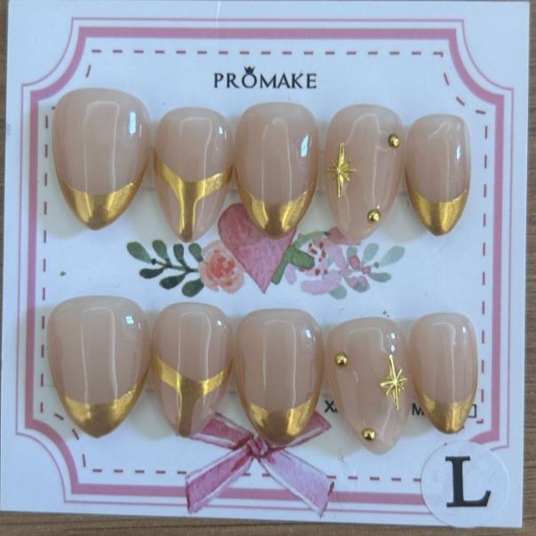 Promake Nails | New XS Size | 100% Handmade Luxury Nails-  Luxury Handmade Press on Nails-Nail Art Nail Care-With Nails Tools-Different Length