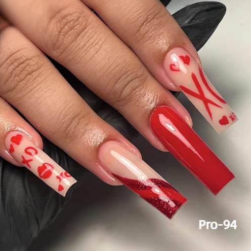 [Buy 6 Get 2]Promakepro Long-length 1-100 Press On Nails 24PCS/Sets Unique Design High Quality Reusable