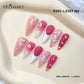 Promake x Kymieann Luxury Handmade Press on Nails-  Hand Nails and Toe Nails-  Nail Art Nail Care-With Nails Tools-  Salon Quality-  33MM Length-  Long Length-  S-L Size