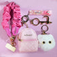 Promake Kawaii Accessory & Stationery Bundle Party Gifts Set - Includes Acrylic Nails, Mini Backpack, Keychains, Scrunchies, Pens, Holiday Surprises - Ideal for Students