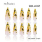 Promake Wonders Handmade Press-On Nails - Open InLive Crystal Design, Single Item, Luxury Unique Style, Salon Quality, Long Length, S-L Sizes, 4 Sets of Nail Tools, Handmade Press Ons
