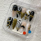 Promake H820-L33ST Handmade Press On Nails, Summer Beach Ready, Nail Inspo Name Accessory