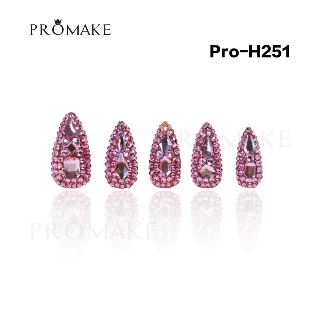 Promake New LD- Luxury Handmade Press on Nails-Nail Art Nail Care-With Nails Tools- 33MM Length Super Long Length - XS-XL Size