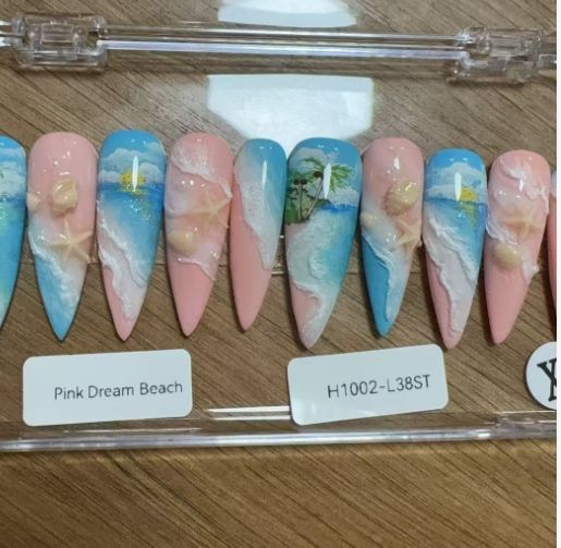 Promake 2026 SUMMER COLLETION  - New Luxury Handmade Press on Nails-Unique Design-High Quality Nails - With 2 Sets Nails Tools-XS-XL Size