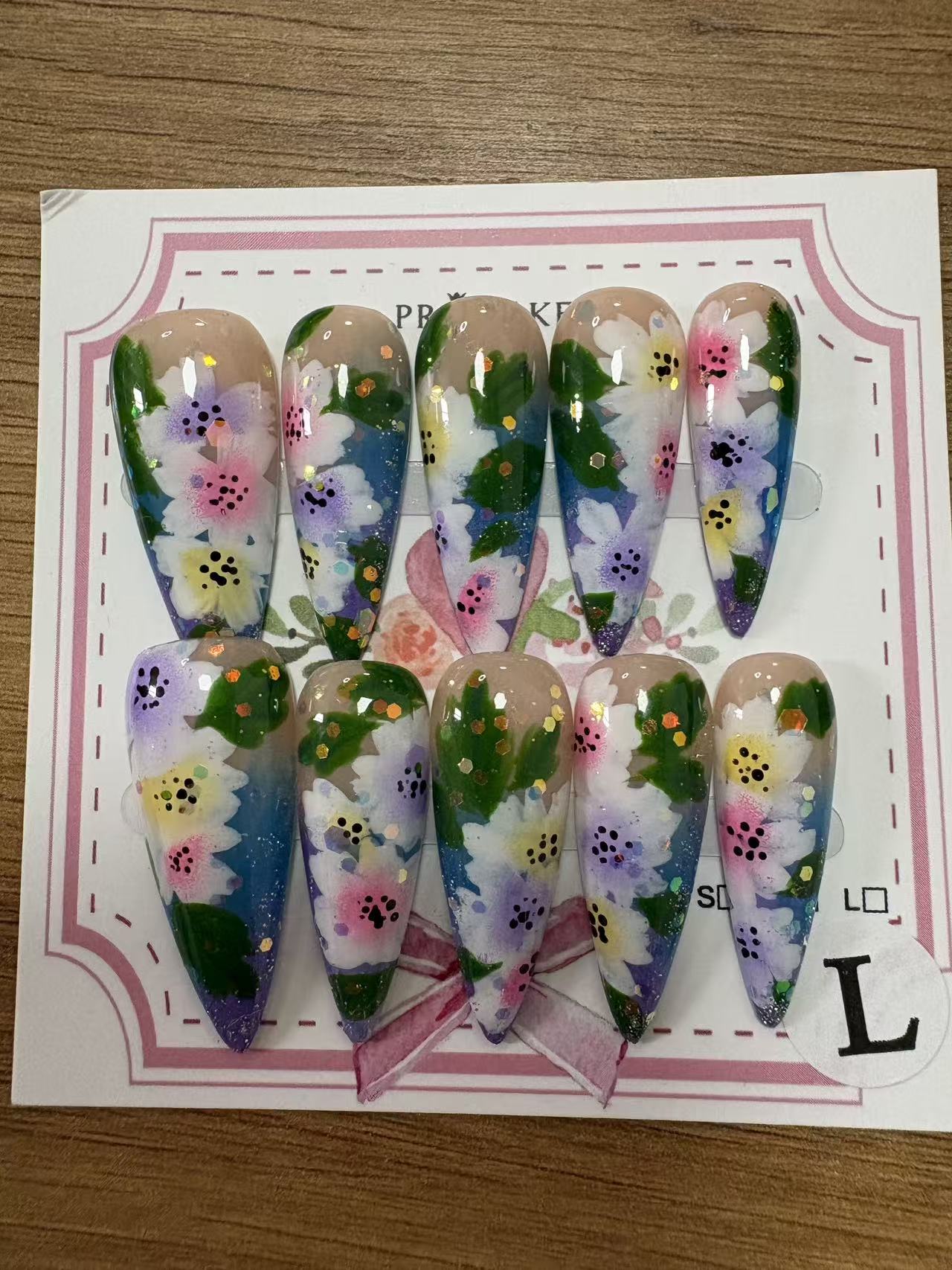 Promake 2026 SUMMER COLLETION  - New Luxury Handmade Press on Nails-Unique Design-High Quality Nails - With 2 Sets Nails Tools-XS-XL Size