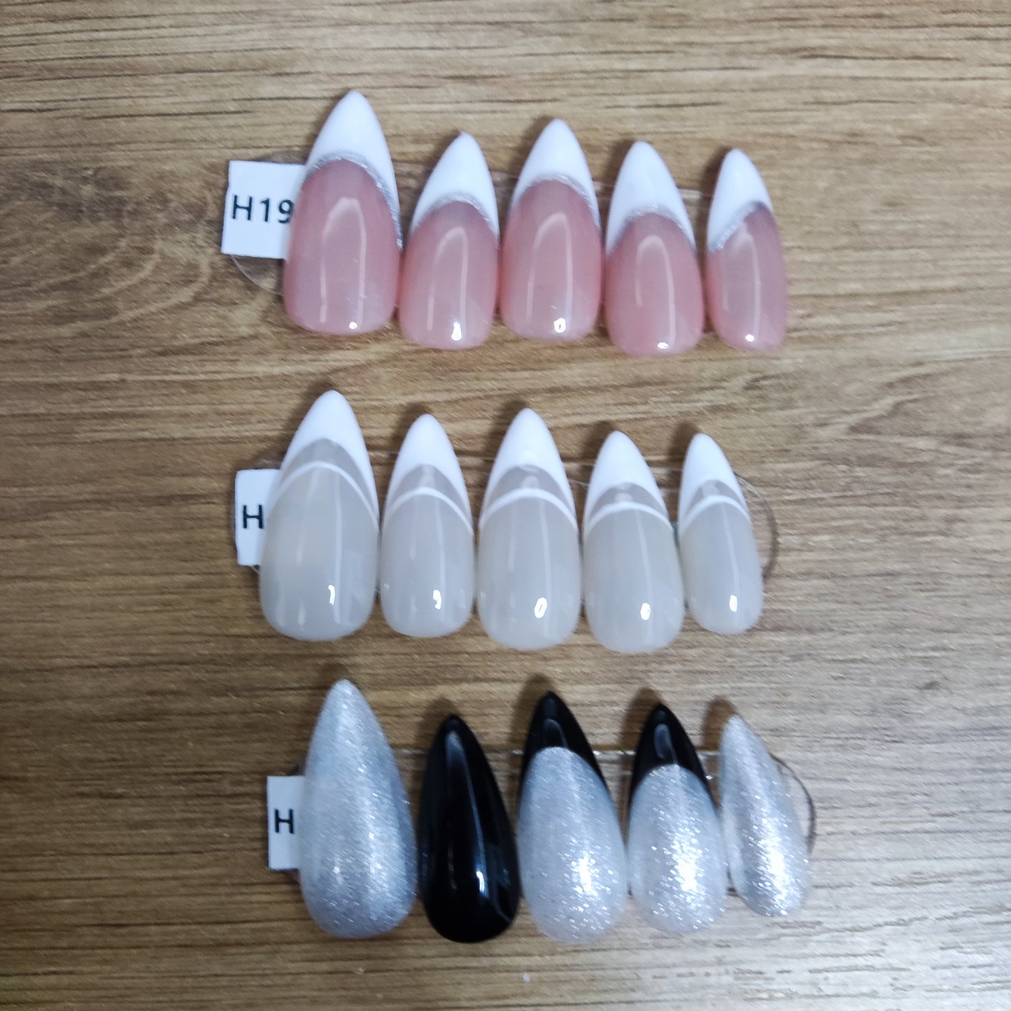 [New Arrival] Promake Luxury - Mid-Length H181-H200 - Handmade Press On Nails 10PCS Reuseable Nails wtih Nail tools