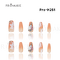 Promake Luxury - Mid-Length H246-H272 - Handmade Press On Nails 10PCS Reuseable Nails wtih Nail tools