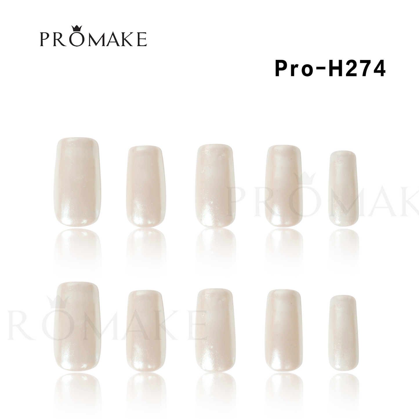 [New Arrival] Promake Luxury - Mid-Length H241-H294- Handmade Press On Nails 10PCS Reuseable Nails wtih Nail tools
