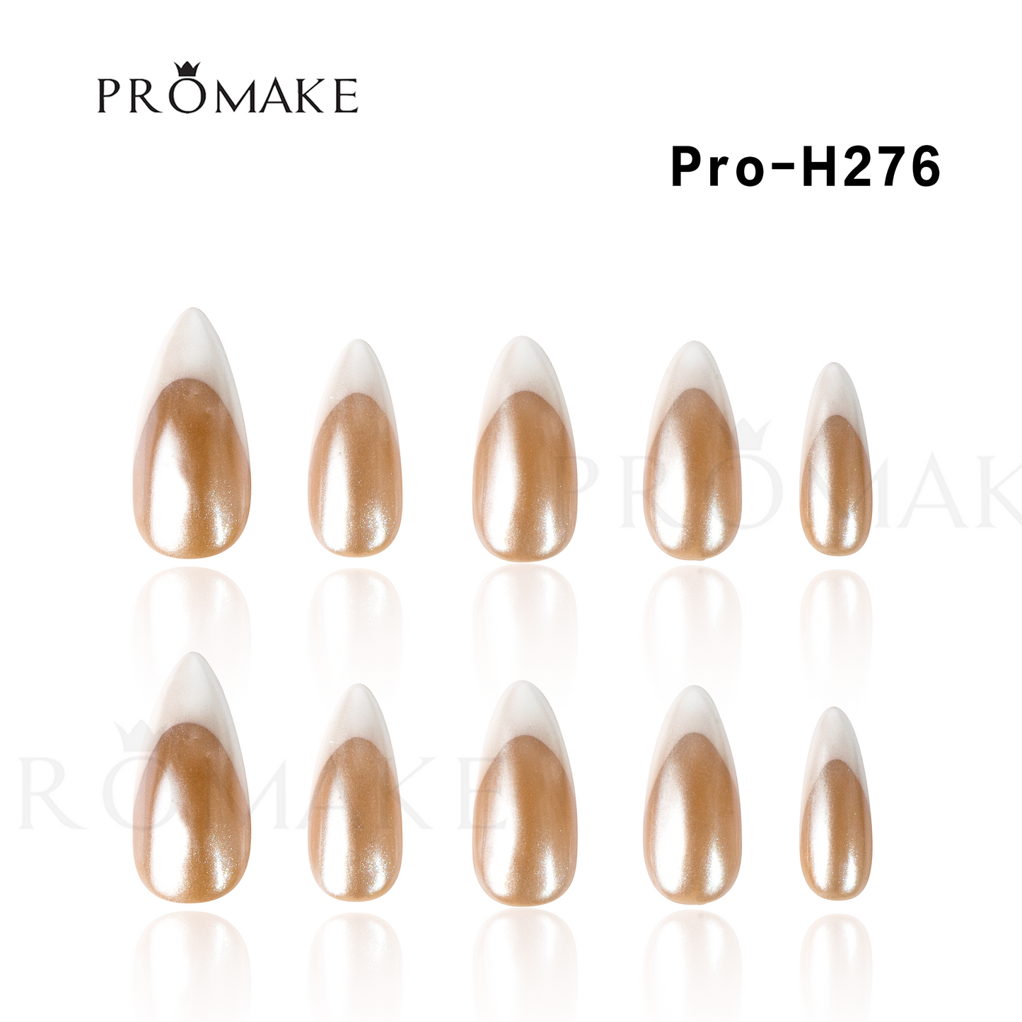 [New Arrival] Promake Luxury - Mid-Length H241-H294- Handmade Press On Nails 10PCS Reuseable Nails wtih Nail tools