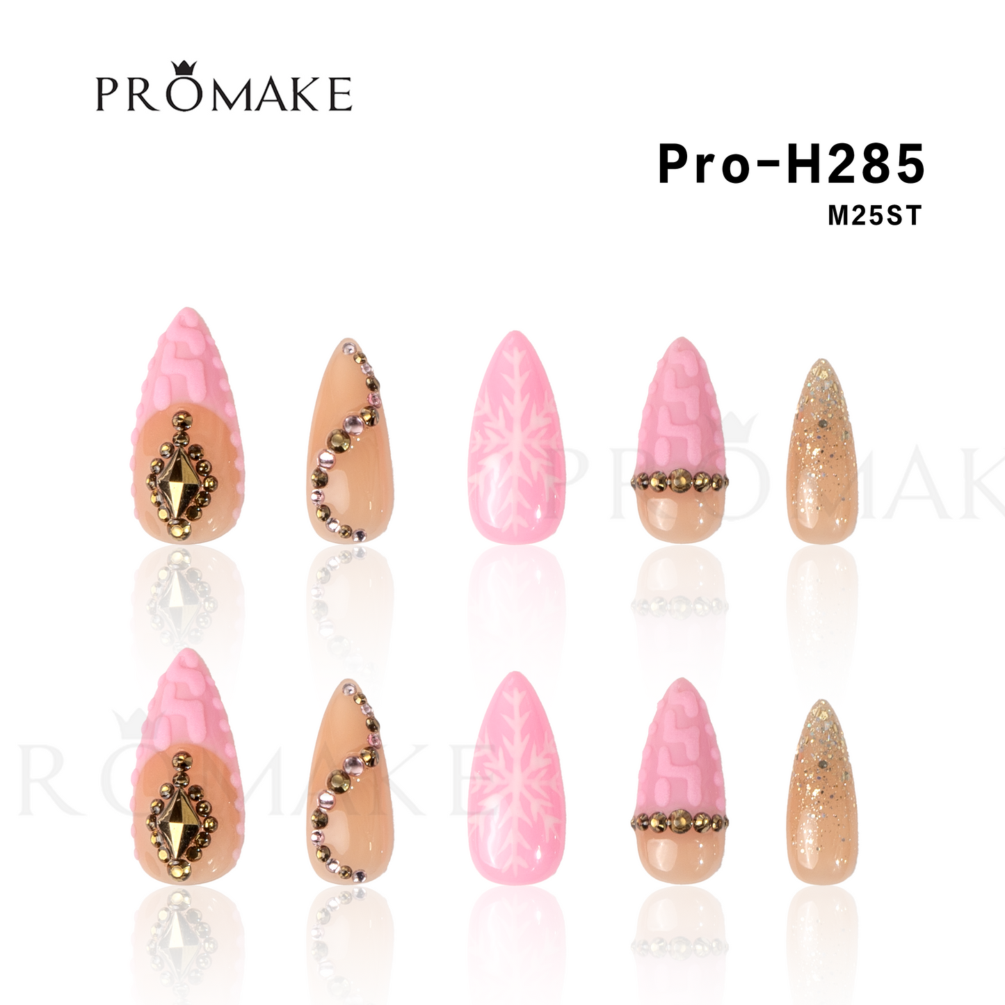 [NEW ARRIVAL] Promake Christmas design！- Custom Handmade Press On Nails 10PCS Reuseable Nails wtih Nail tools