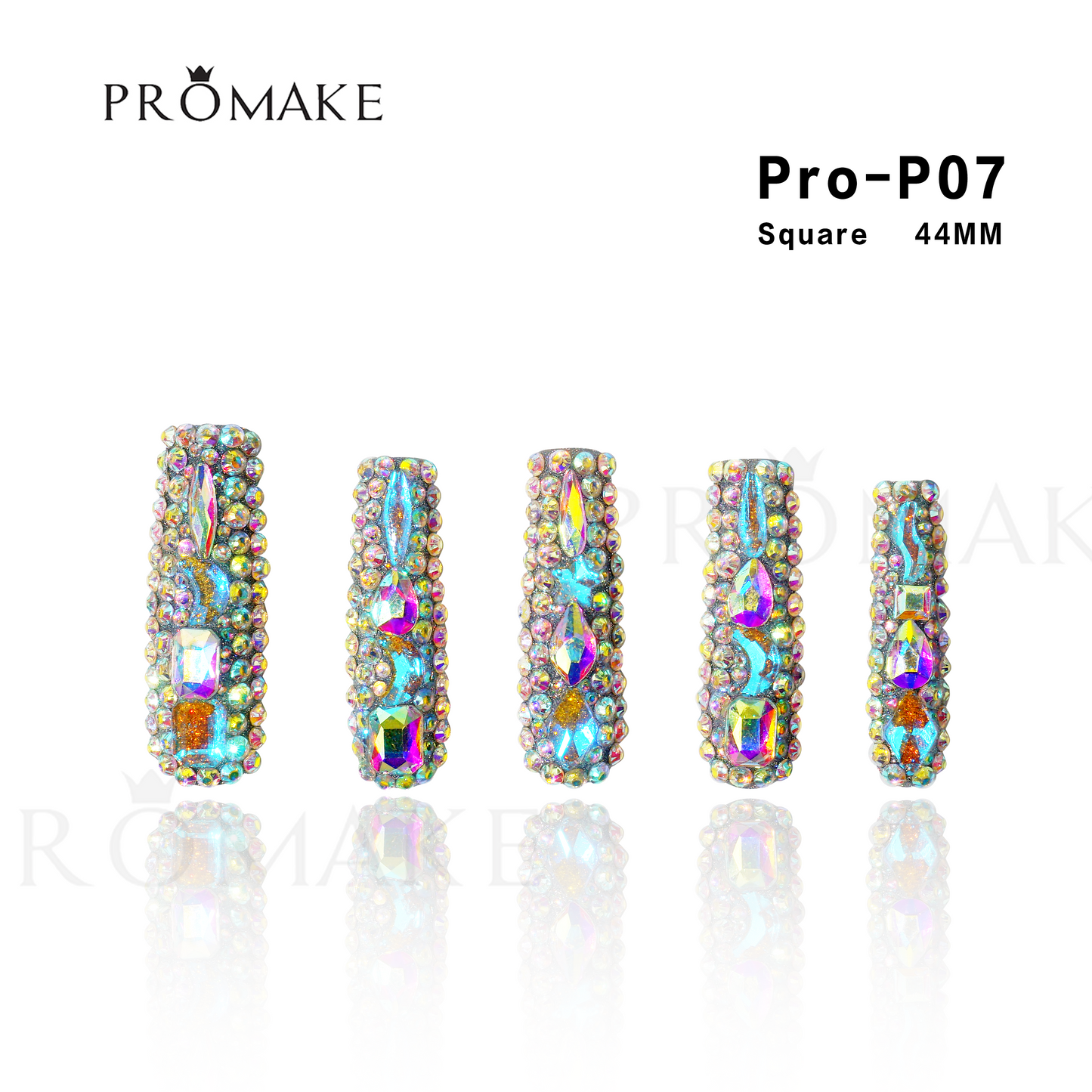 [NEW ARRIVAL] Promake Luxury - Super Long 44MM - P03-133-44mm - Custom Handmade Press On Nails 10PCS Reuseable Nails wtih Nail tools
