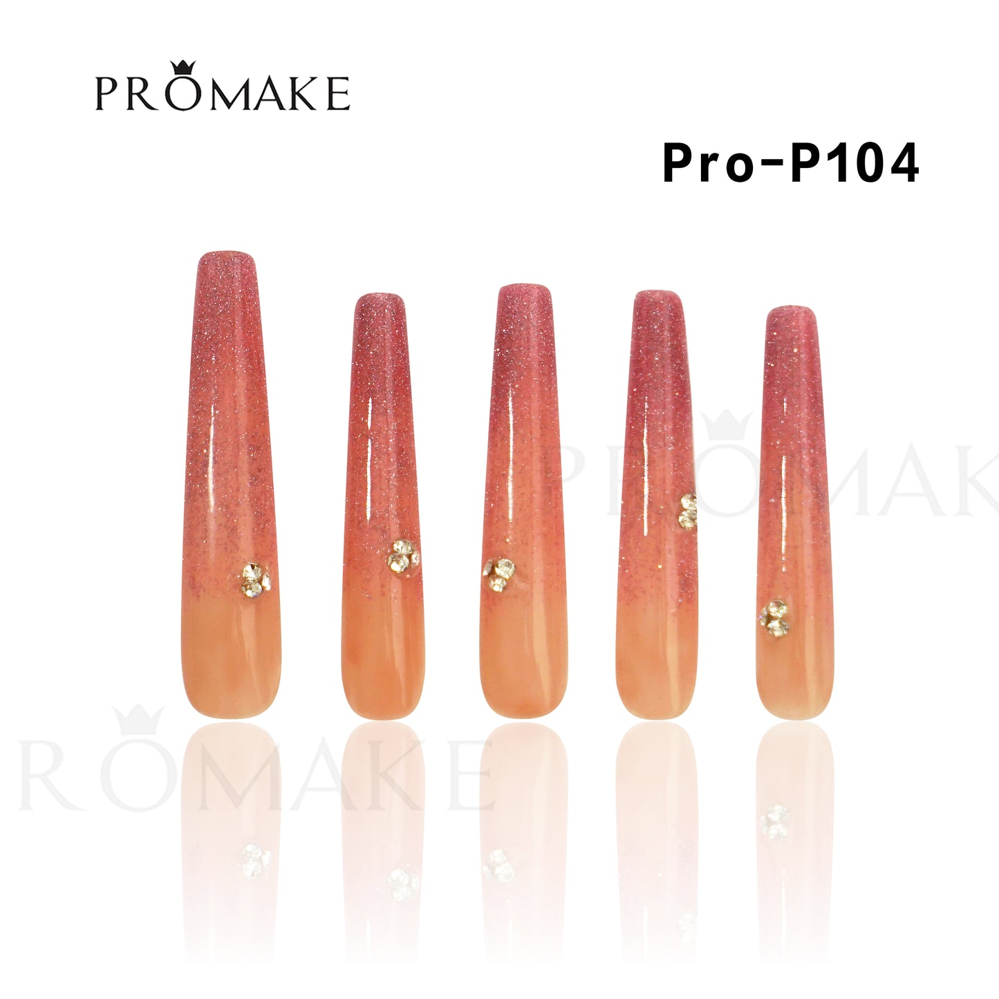 [NEW ARRIVAL] Promake Luxury - Super Long 54MM - P93-P108 - Custom Handmade Press On Nails 10PCS Reuseable Nails wtih Nail tools