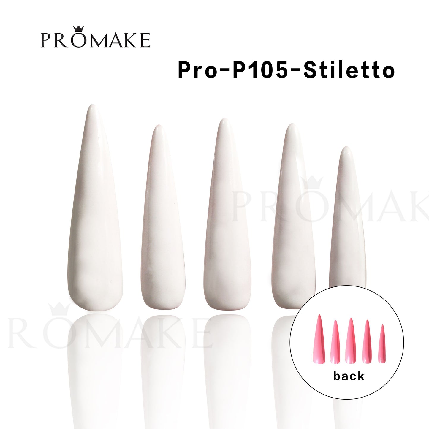 [NEW ARRIVAL] Promake Luxury - Super Long 54MM - P93-P108 - Custom Handmade Press On Nails 10PCS Reuseable Nails wtih Nail tools