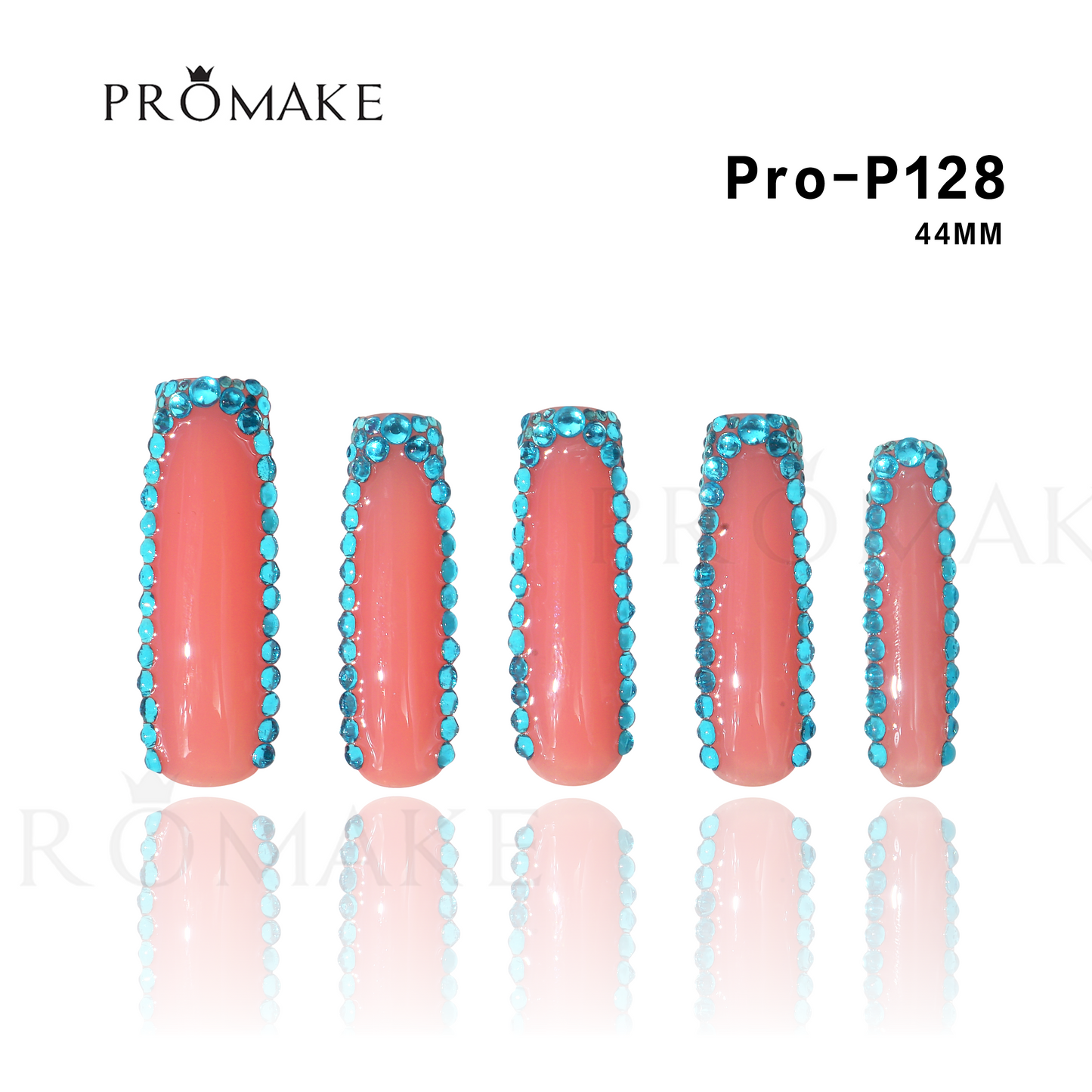 [NEW ARRIVAL] Promake Luxury - Super Long 44MM - P03-133-44mm - Custom Handmade Press On Nails 10PCS Reuseable Nails wtih Nail tools