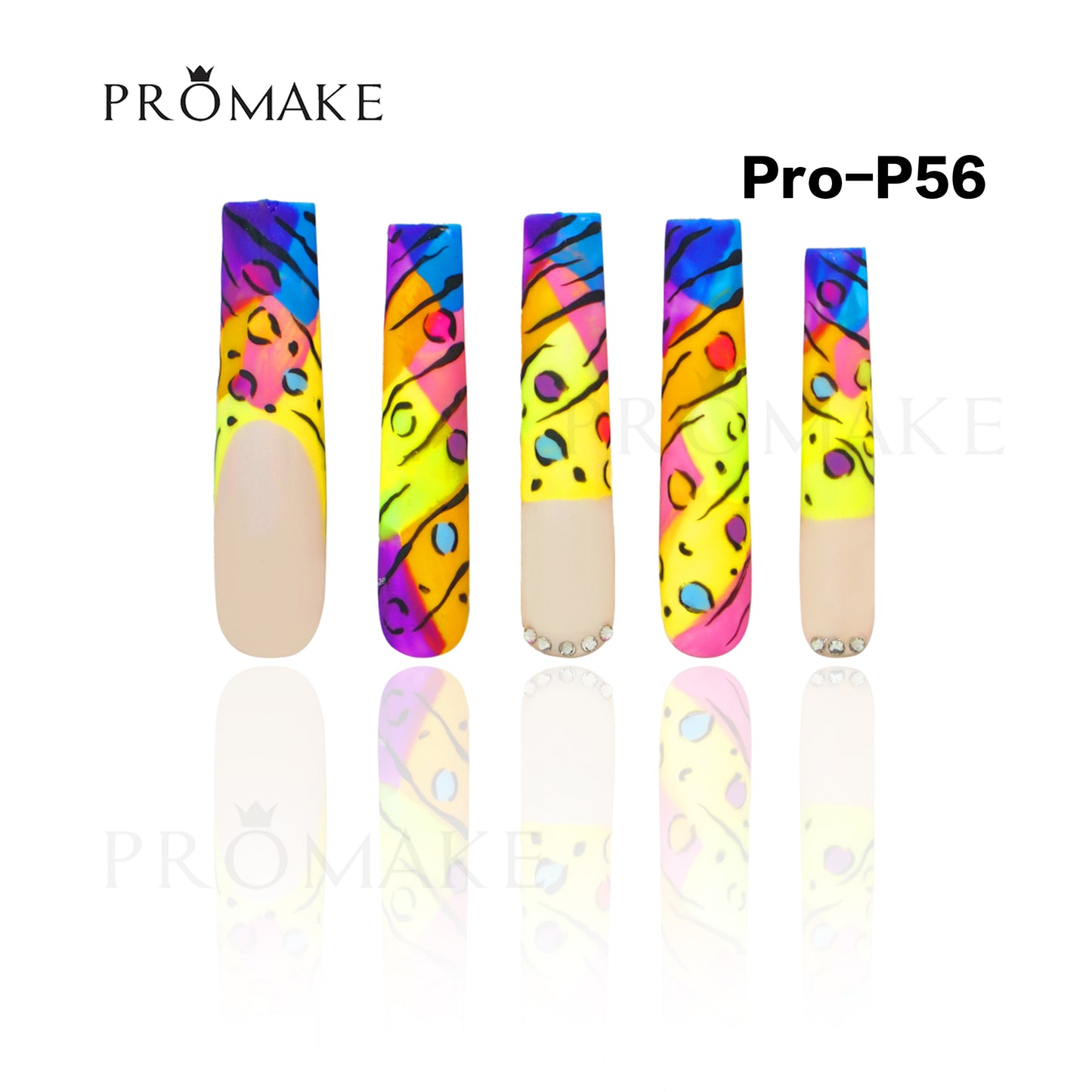 [NEW ARRIVAL] Promake Luxury - Super Long 54MM - P55-P73 - Custom Handmade Press On Nails 10PCS Reuseable Nails wtih Nail tools