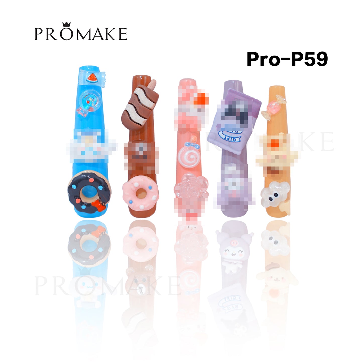 [NEW ARRIVAL] Promake Luxury - Super Long 54MM - P55-P73 - Custom Handmade Press On Nails 10PCS Reuseable Nails wtih Nail tools