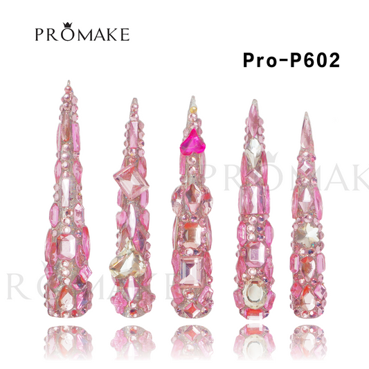 [NEW ARRIVAL] Promake Luxury - Very Super Long 79MM - P601-P610 - Custom Handmade Press On Nails 10PCS Reuseable Nails wtih Nail tools