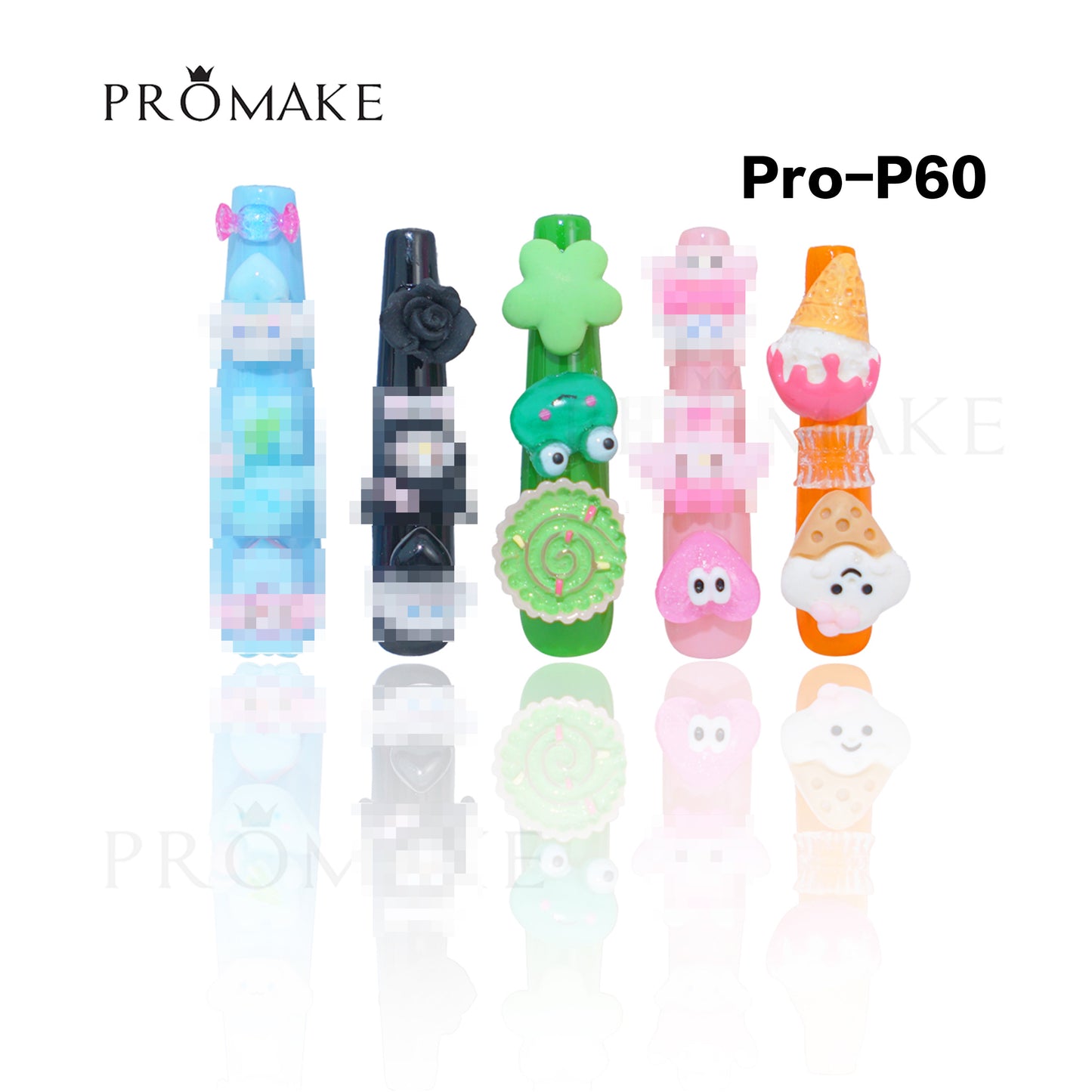 [NEW ARRIVAL] Promake Luxury - Super Long 54MM - P55-P73 - Custom Handmade Press On Nails 10PCS Reuseable Nails wtih Nail tools
