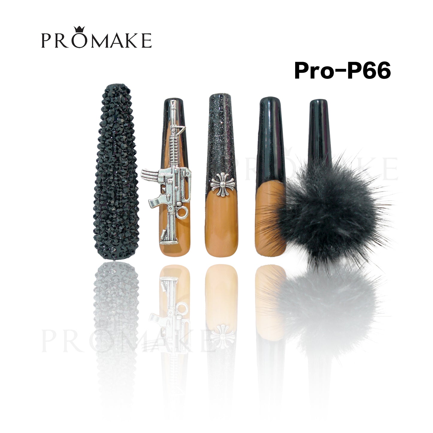 [NEW ARRIVAL] Promake Luxury - Super Long 54MM - P55-P73 - Custom Handmade Press On Nails 10PCS Reuseable Nails wtih Nail tools