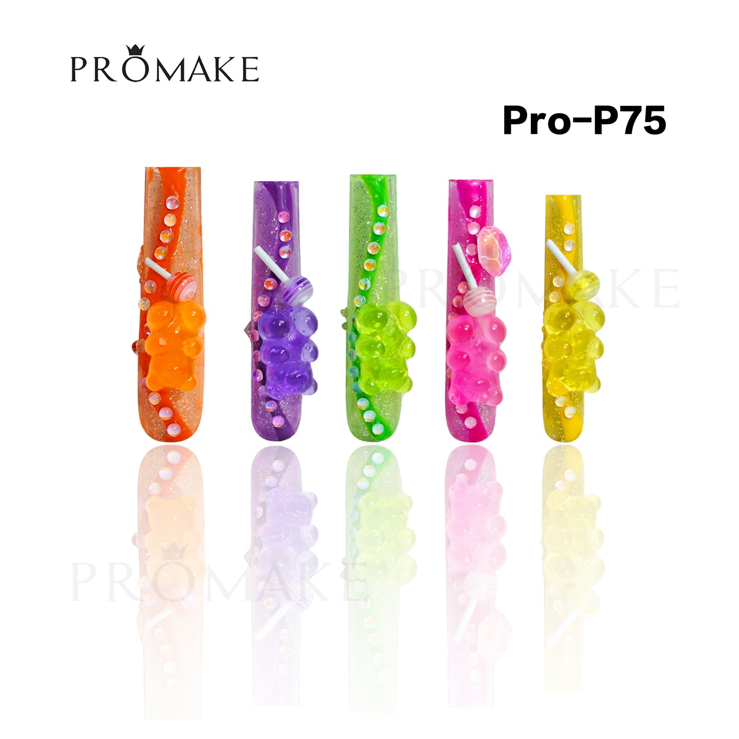 [NEW ARRIVAL] Promake Luxury - Super Long 54MM - P74-P92 - Custom Handmade Press On Nails 10PCS Reuseable Nails wtih Nail tools
