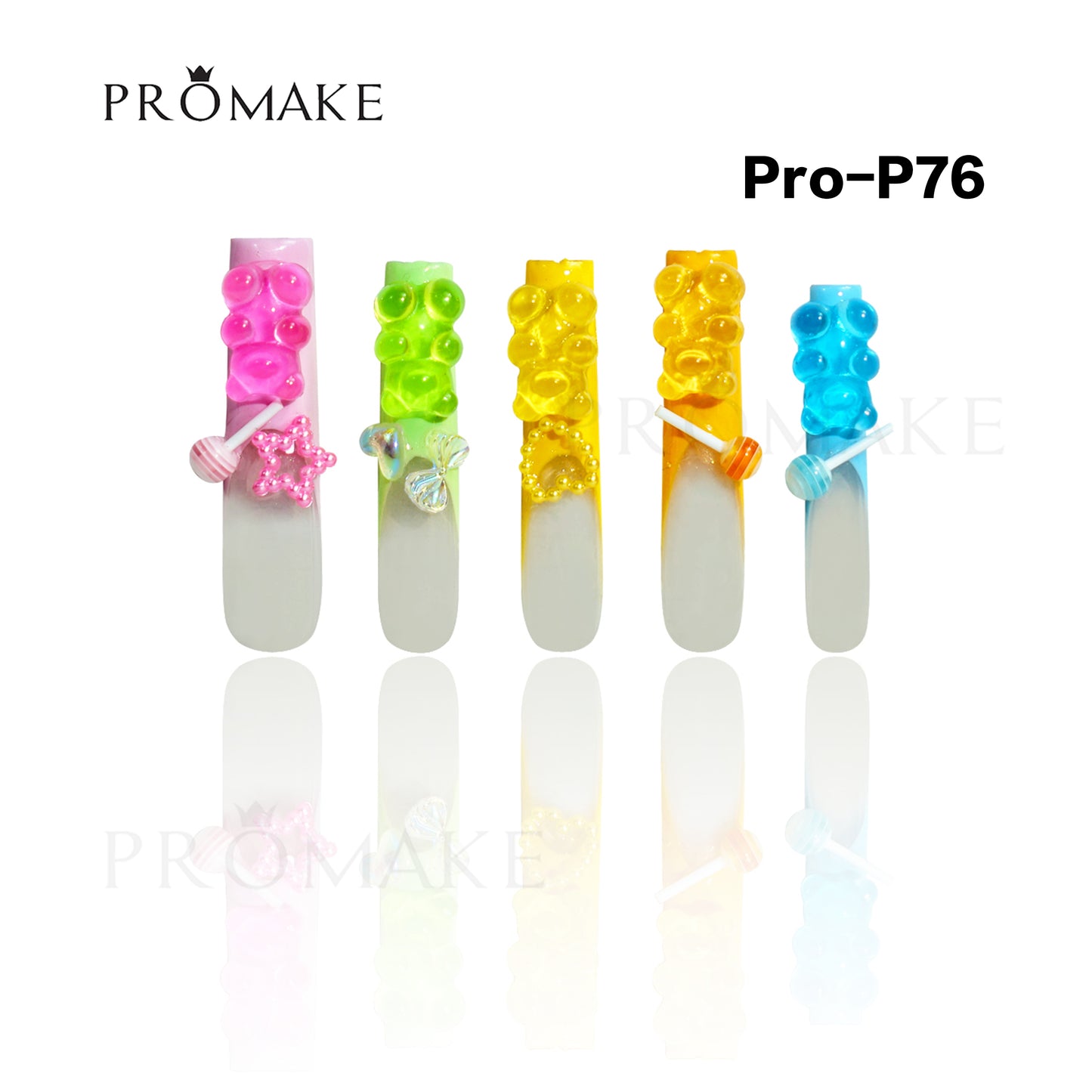 [NEW ARRIVAL] Promake Luxury - Super Long 54MM - P74-P92 - Custom Handmade Press On Nails 10PCS Reuseable Nails wtih Nail tools